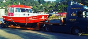 Kış bakımı için tekne taşıma